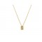Satin finished diamond necklace in 18k gold