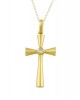 Byzantine cross with diamond and ruby in 18k gold