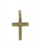 Baptism cross with cubic zirconia in 14k gold