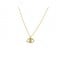 K14 Gold Eye Necklace with Cubic Zirconia 