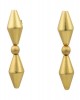Hammered earrings in 18k gold