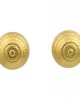 "Concentric cirlces" hammered earrings in 18k Gold