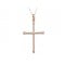 Baptism cross in 14k pink gold