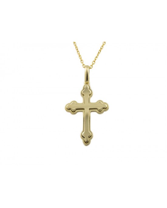 14K Gold Byzantine Cross
