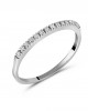 Diamond eternity ring in 18K white gold 