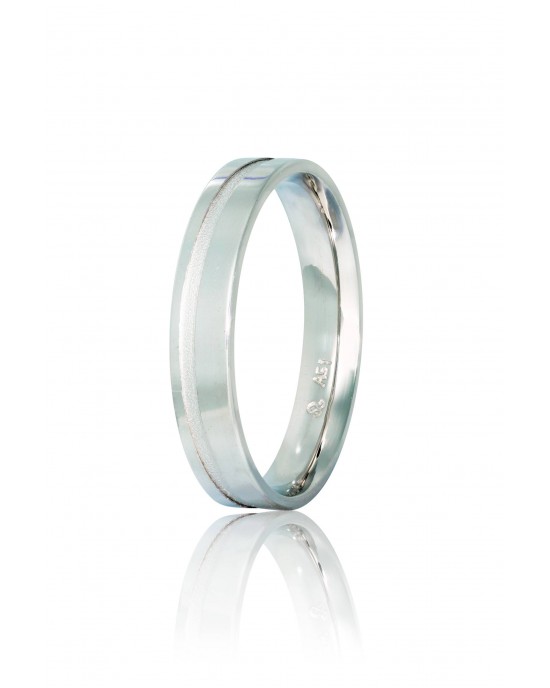 Wedding Rings "Stergiadis" S19 White Gold k9 k14 or k18 4.00mm
