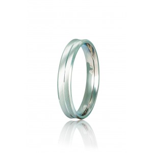 Βέρες Γάμου Λευκόχρυσες Στεργιάδης S2 Κ9 Κ14 ή Κ18 4.00 χιλ.