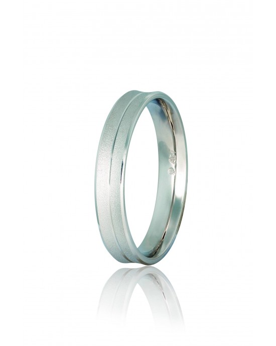 Wedding Rings "Stergiadis" S3 White Gold k9 k14 or k18 4.00mm