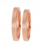 Wedding Rings "Stergiadis" TRIO5 PInk Gold k9 k14 or k18 3.20mm