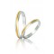 Wedding Rings "Stergiadis" S48 Two-Toned White Gold k9 k14 or k18 3.00mm