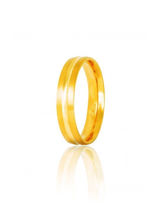 Wedding Rings "Stergiadis" S15 Gold 9k, 14k or 18k 4.00mm